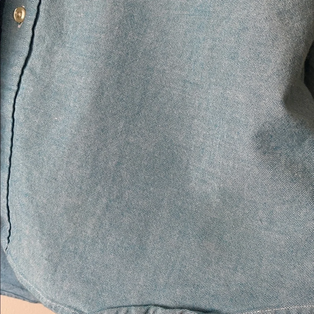 Ralph Lauren Blue Button Down Shirt Embroidered Pony Slim Fit Stretch Oxford XXL - Picture 4 of 6